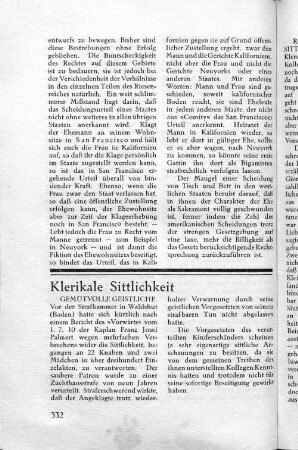 Klerikale Sittlichkeit