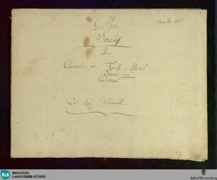 Sonatas - Don Mus.Ms. 285 : cemb; A; TysC 25/4