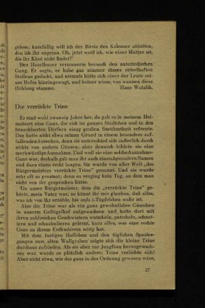 Die verrückte Trine