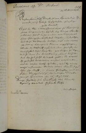 Aufforderung zur Einsendung des geschätzten Werts des Inventars des Buchhändlers Luzac.