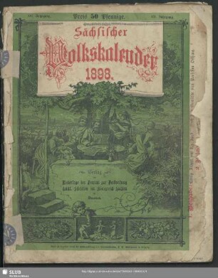 21.1898: Sächsischer Volkskalender