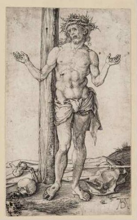 Der Schmerzensmann mit ausgebreiteten Armen