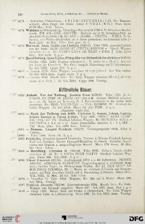Altfürstliche Häuser (Nr. 4079-4876)