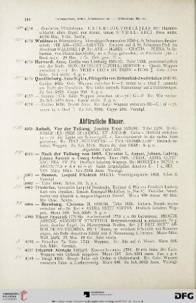 Altfürstliche Häuser (Nr. 4079-4876)