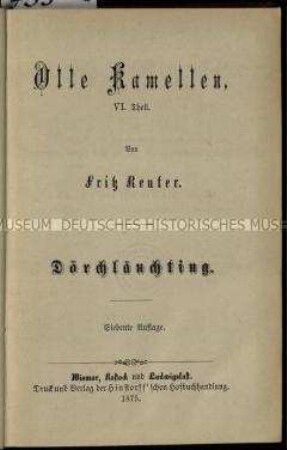 Sämtliche Werke von Fritz Reuter, Bd. 12
