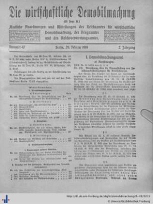 Nr. 47, 26. Februar 1919