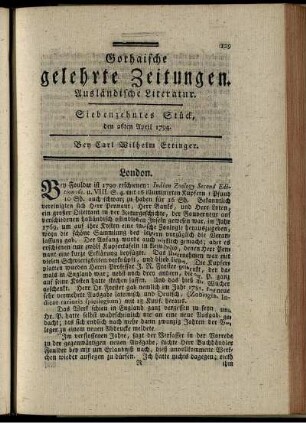 Siebenzehntes Stück, den 26ten April 1794.