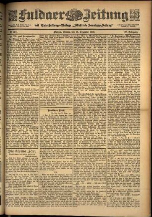 Ausgabe vom Freitag, den 14. Dezember 1900.