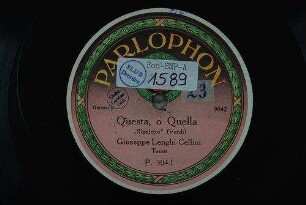 Questa, o quella : "Rigoletto" / (Verdi)