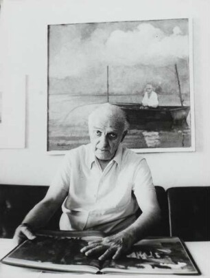 Heinrich Burkhardt : Portrait des Malers und Grafikers Professor Heinrich Burkhardt (1904-1985)