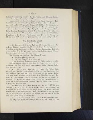 Wissenschaftlicher Abend vom 13. Januar 1900.