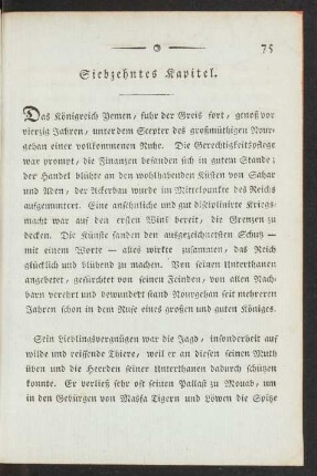 Siebzehntes Kapitel.