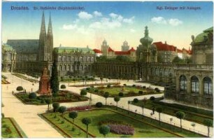 Dresden. Königlicher Zwinger mit Anlagen, Sophienkirche