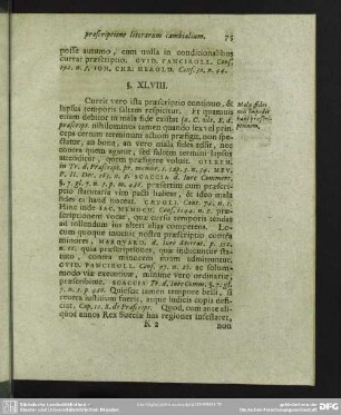 § XLVIII. Mala fides non impedit hunc praescriptionem