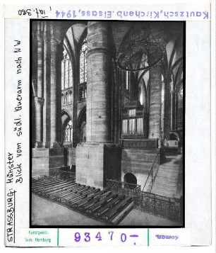 Straßburg: Münster, Blick vom südlichen Querarm nach Nordwesten