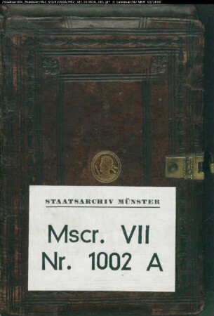 Statuten- und Lagerbuch des Stifts S. Ludgeri in Münster, angelegt von Everwin Droste