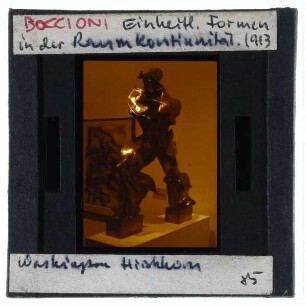 Boccioni, Einzigartige Formen der Kontinuität im Raum (Forme uniche della continuità nello spazio)