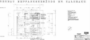 Calmbach: Neubau EG - Entwässerungsplan Empfangsgeb.