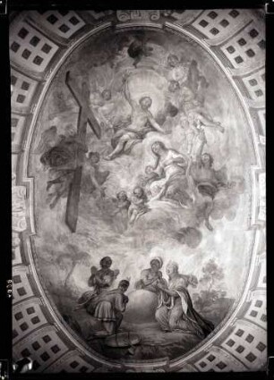 Pfarrkirche; Deckenbild in Kapellenanbau
