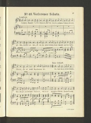 No. 40. Verlorener Schatz. [Piano.]
