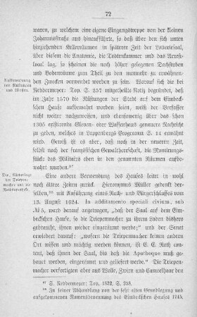 Aufbewahrung von Rüstungen und Waffen.