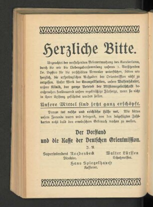 Herzliche Bitte.
