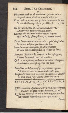 Epistola II. Ad Corinthios.