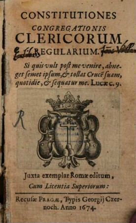 Constitutiones Congregationis Clericorum Regularium