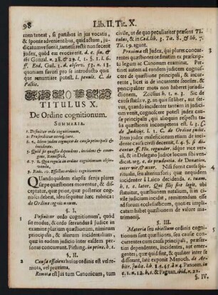 Titulus X. De Ordine cognitionum.