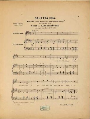 Dalkata Bua! : Couplet ; (Das verwunschene Schloss)