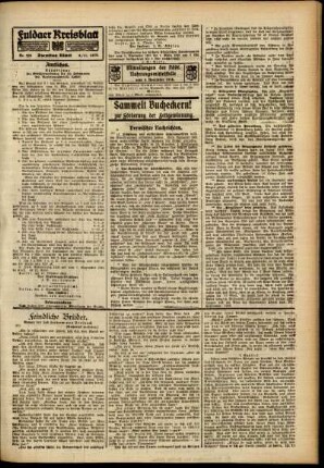 Zweite Ausgabe vom Freitag, den 08. November 1918.