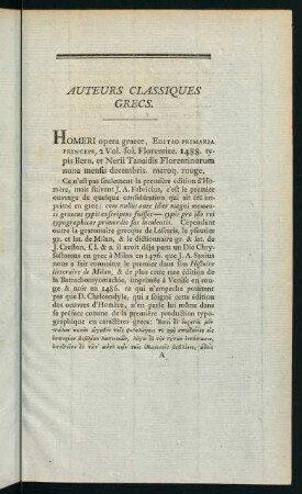 1-100, Auteurs Classiques Grecs