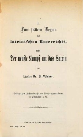 Programm des Realprogymnasiums zu Schönebeck a. E. : Ostern ... 1890/91