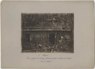 "Teilansicht des Palastes. (mit Expeditionsmitglied)"