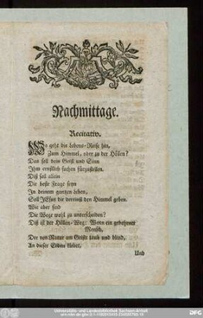 Nachmittage.