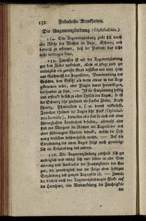 Die Augenentzündung. (Ophthalmia).