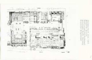 Bauhütte Berlin, Berlin-Wedding (Diplomarbeit bei Peter Poelzig): Grundriss Erdgeschoss