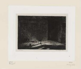 Korridor in der Herberge, Blatt 8 der Folge "Album du voyage en bâteau"