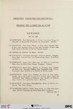 F. Keramik (Nr. 525-660)