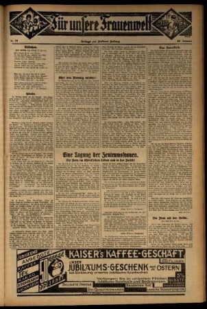 Zweite Ausgabe vom Freitag, den 30. Januar 1931.