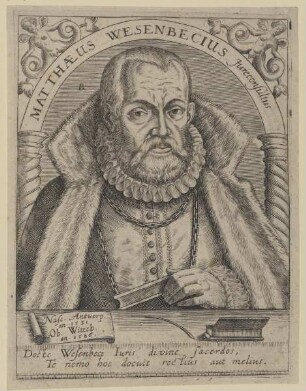 Bildnis des Matthaeus Wesenbecius