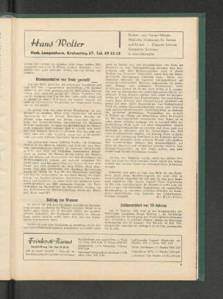Zollanschluß vor 75 Jahren