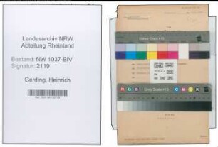 Entnazifizierung Heinrich Gerding , geb. 05.03.1901 (Amtsinspektor)