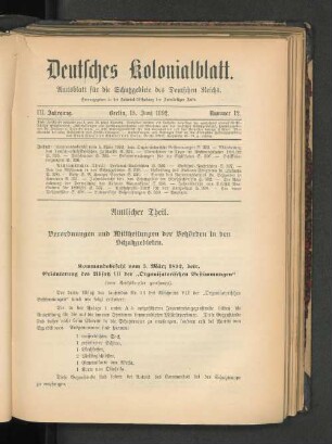 III. Jahrgang. Berlin, 15.Juni 1892. Nummer 12.