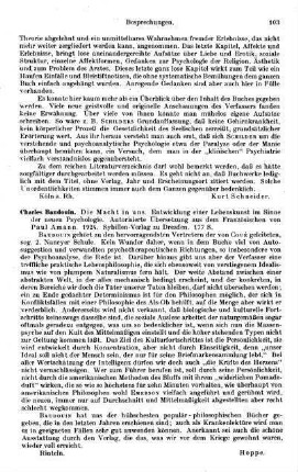 103, Charles Baudouin. Die Macht in uns. Entwicklung einer Lebenskunst im Sinne der neuen Psychologie. 1924