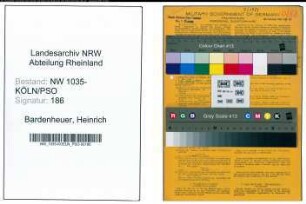 Entnazifizierung Heinrich Bardenheuer , geb. 09.02.1889 (Elektromeister)