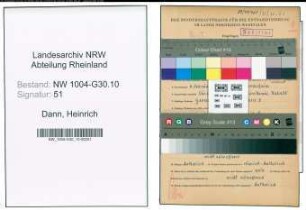 Entnazifizierung Heinrich Dann , geb. 04.02.1921 (Matrose)