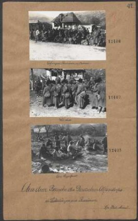 Gefangene Rumänen in Caineni