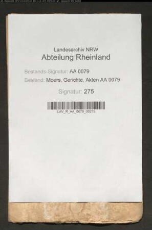Fragmentarische Prozessakten