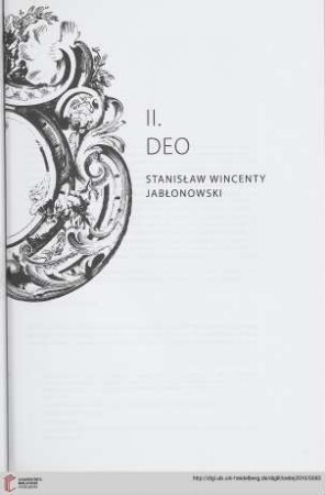II. Deo: Stanisław Wincenty Jabłonowski